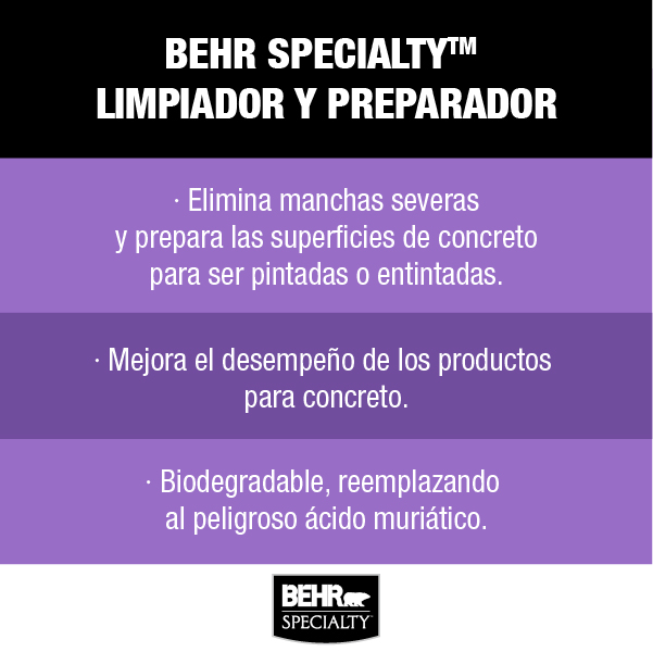 Behr Specialty Preparación Limpiador Preparado Home Depot México